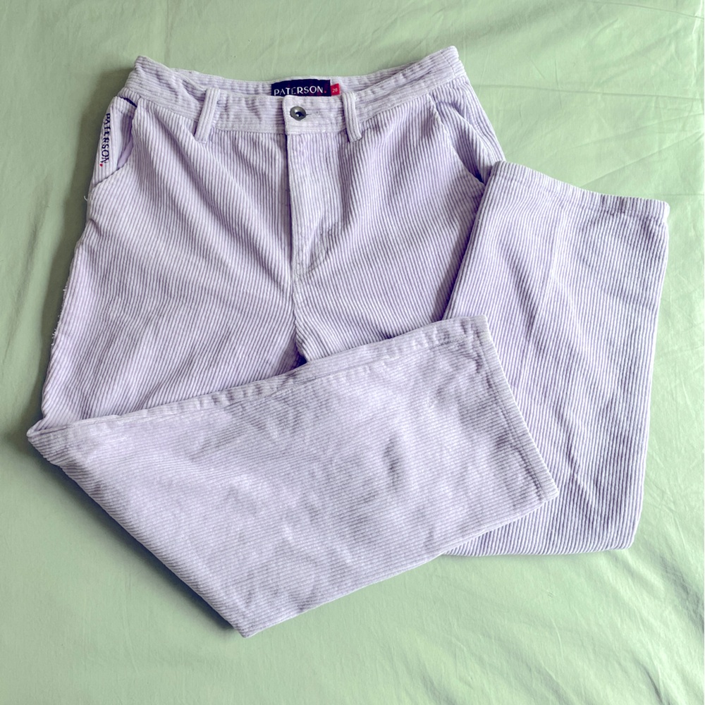 Paterson sz 28 lilac corduroy pants